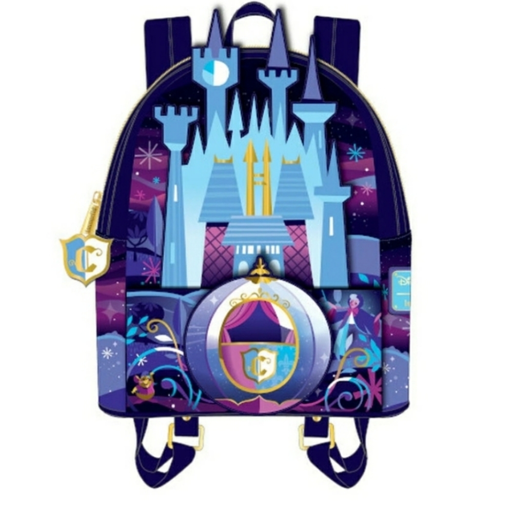 loungefly Cinderella castle mini backpack